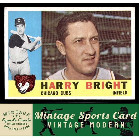1960 Topps Harry Bright #277 Chicago Cubs Baseball Card