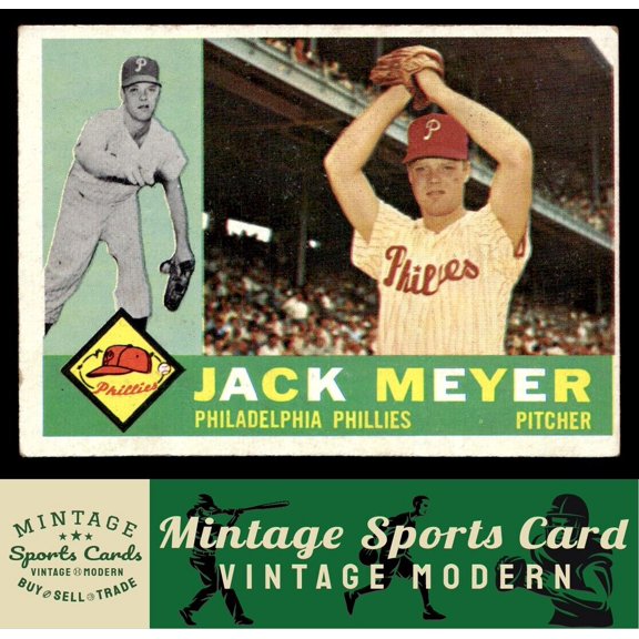 1960 Topps Philadelphia Phillies Jack Meyer #64 Baseball Card