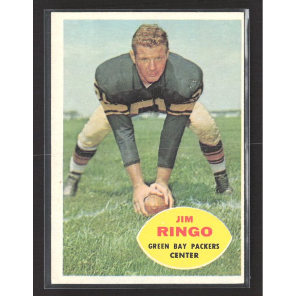 1960 Topps Jim Ringo #57 Green Bay Packers Football Card