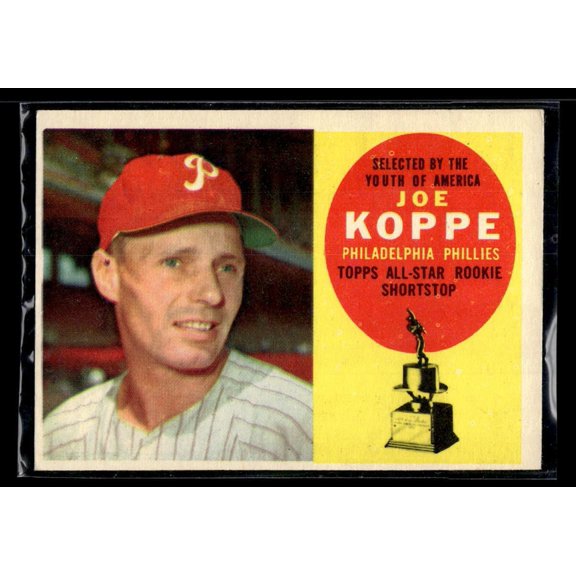 1960 Topps #319 ASR Joe Koppe EX+NM Philadelphia Phillies Baseball Card
