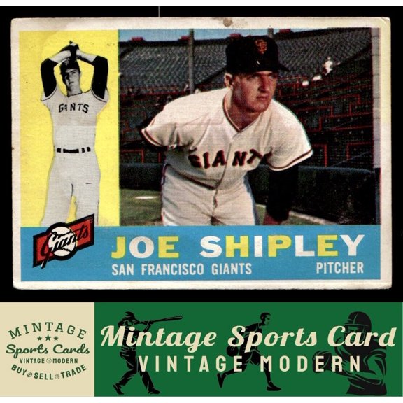 1960 Topps Joe Shipley #239 San Francisco Giants MLB Baseball Trading Card