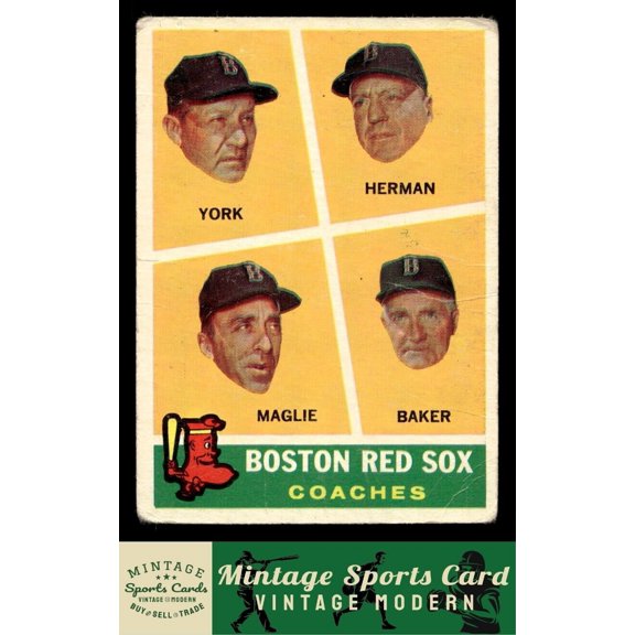 1960 Topps #456 Baseball Card Low Grade Filler Rudy York Billy Herman Sal Maglie Del Baker