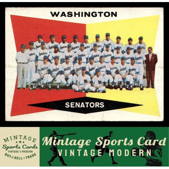 1960 Topps Washington Senators CL, TC #43