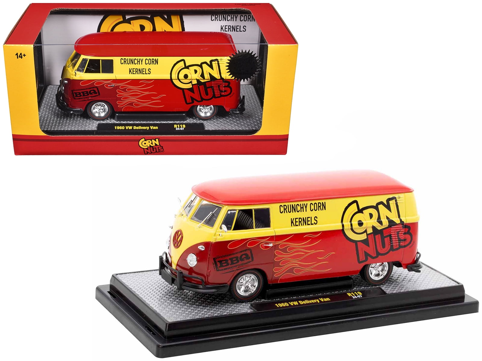 1960 VW Delivery Van Corn Nuts BBQ 1/24 Diecast Model - Walmart