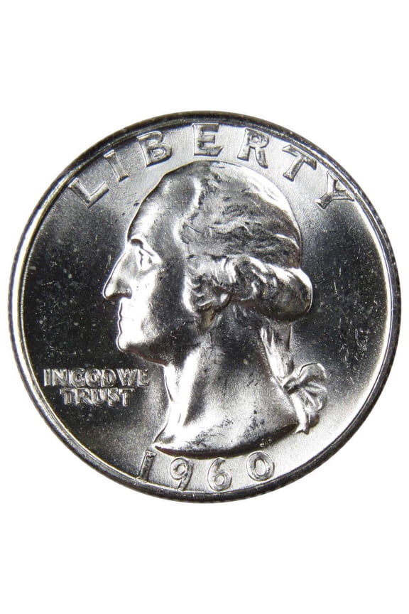 1960 Washington Quarter BU Uncirculated Mint State 90% Silver 25c US Coin
