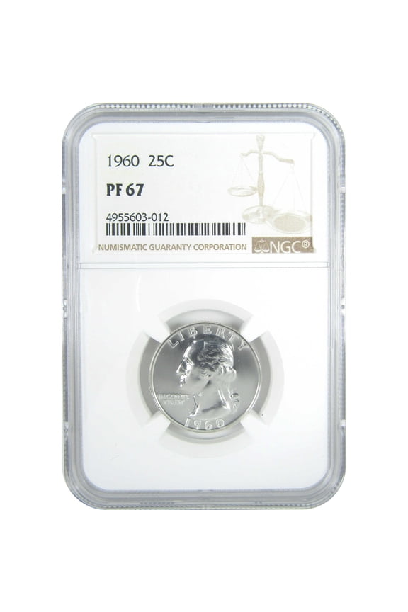 1960 Washington Quarter PF 67 NGC Silver Proof 25c Coin SKU:CPC9631