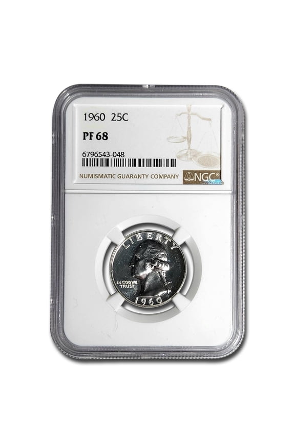1960 Washington Quarter PF-68 NGC