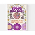 thumbnail image 1 of 1960S Music Night Print - Disco Ball, Retro Flowers, 60S Disco, Hippie Aesthetic, Colourful Retro, Music Poster, Smiling Flowers, 60S Dance Wall Art, Modern Wall Decor, 12x18 UNFRAMED, 1 of 2