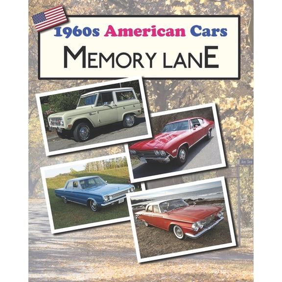 1960s American Cars Memory Lane: large print picture book for dementia patients