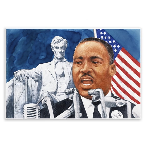 1960s American Speech Portrait Wall Plaque Art, design by Wind River Studios