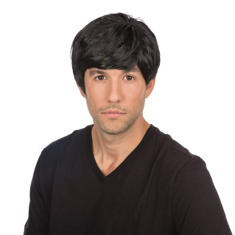 1960s Black Wig for Men 1960s Black Wig for Men