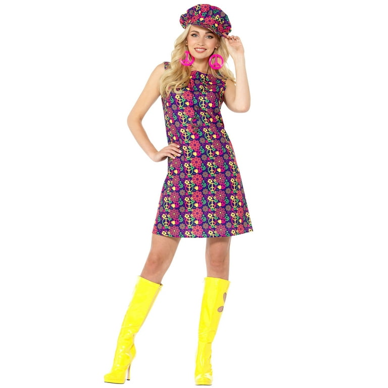 1960s Psychedelic Cnd Costume Adult Multi 1960s Psychedelic Cnd Costume Adult Multi