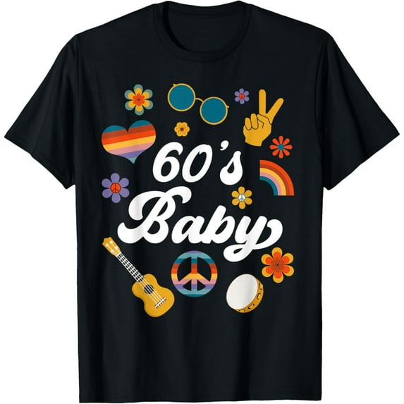 1960s Vintage Sixties Costume Party 60s Hippie Theme Party T-Shirt