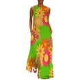 thumbnail image 1 of 1960s vintage groovy mod floral Long Dress dresses for wom02 Dress for girls prom dress02, 1 of 7