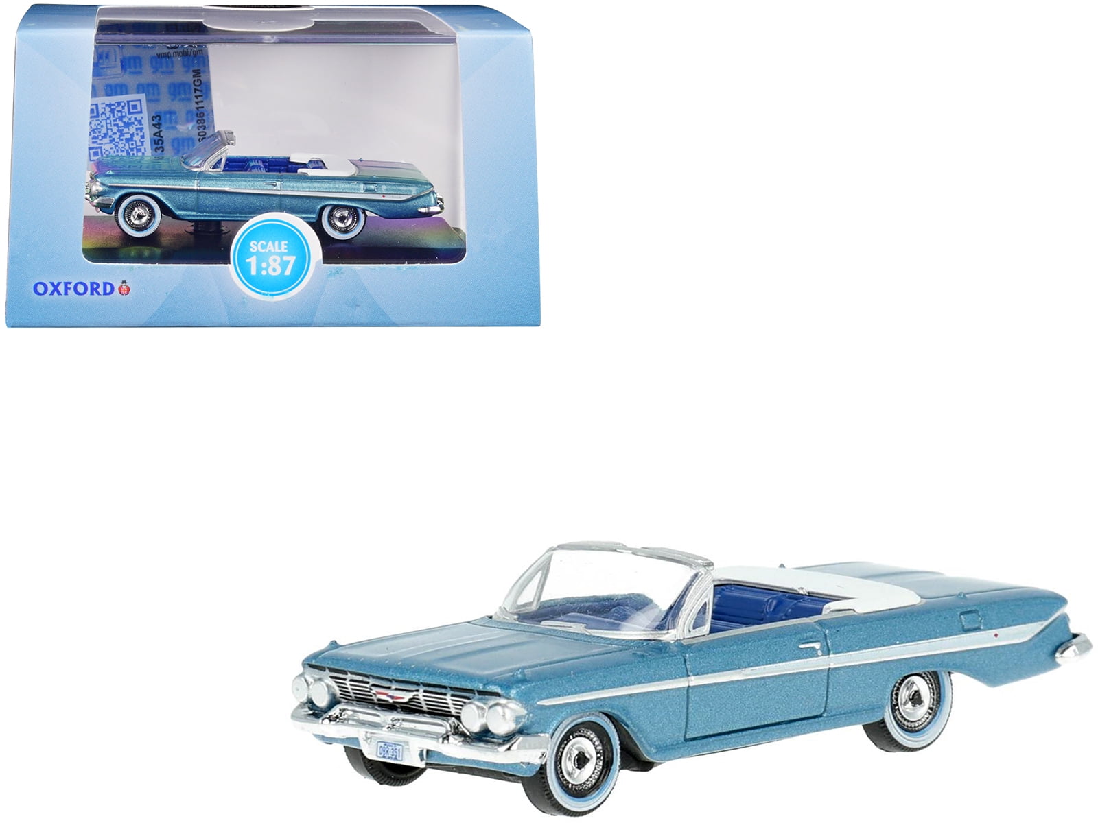 1961 Chevrolet Impala Convertible Jewel Blue Met. & White w/Blue