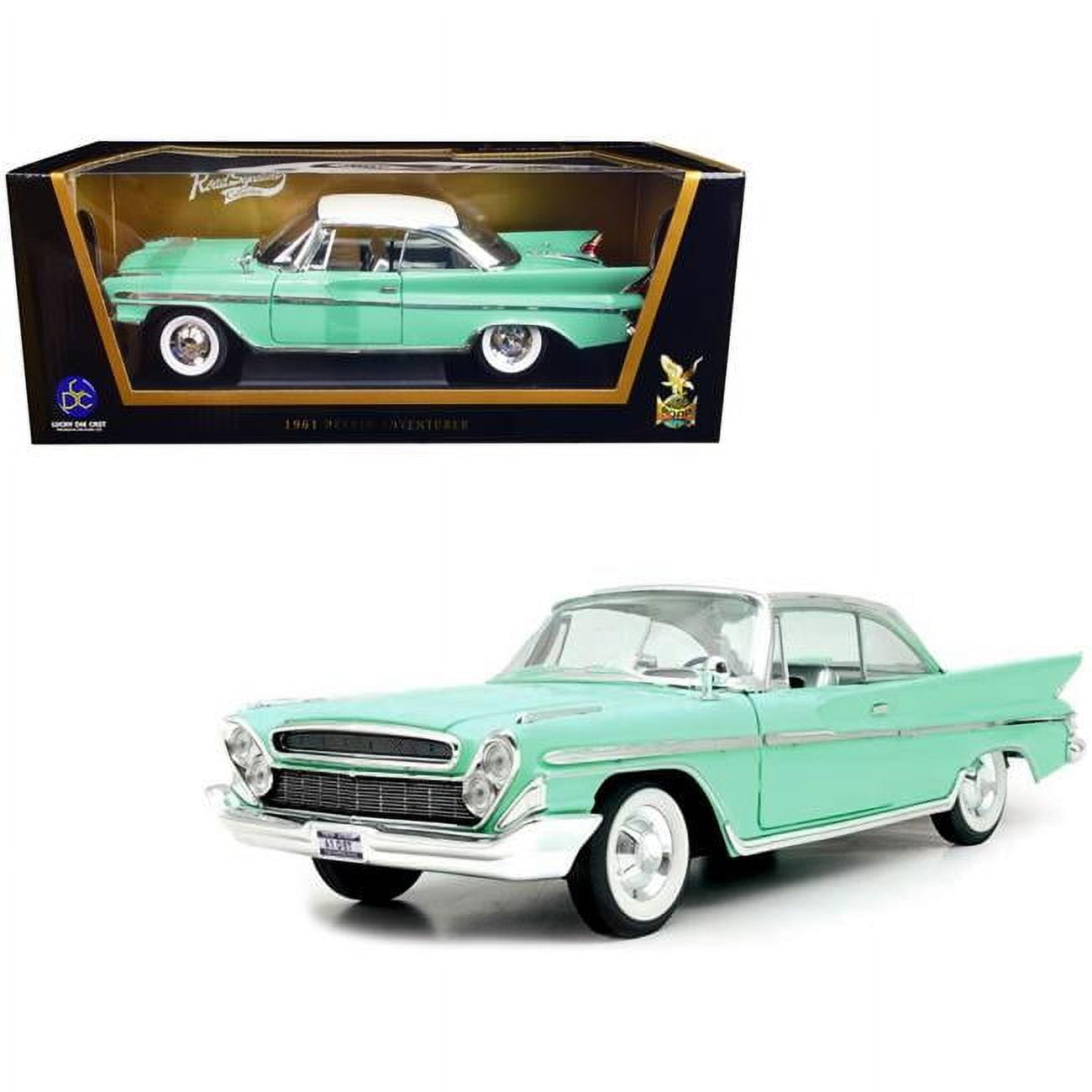 Diecast model cars Desoto Adventurer 1/18 Lucky Die Cast grün/weiss