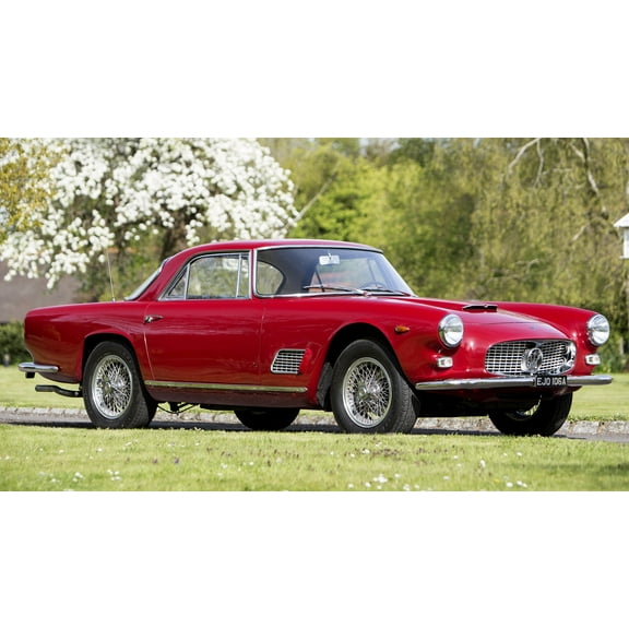 1961 Maserati 3500 GTi - 24x36 Inch Glossy Laminated Poster - Stunning Detail and Bold Colors