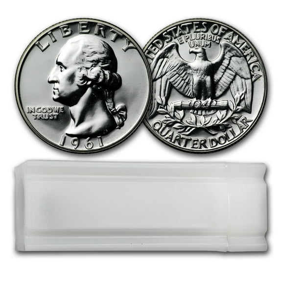 1961 Proof Washington Quarter 40-Coin Roll