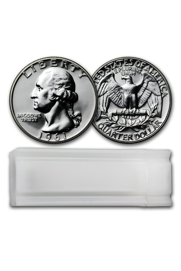 1961 Proof Washington Quarter 40-Coin Roll