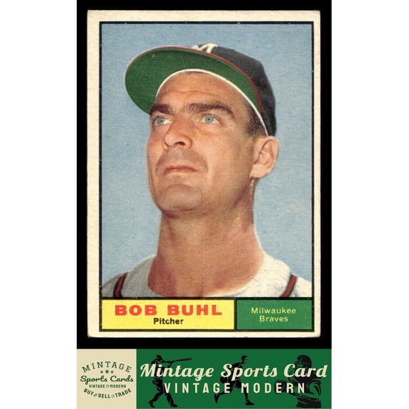 1961 Topps Bob Buhl Milwaukee Braves #145 Baseball Card