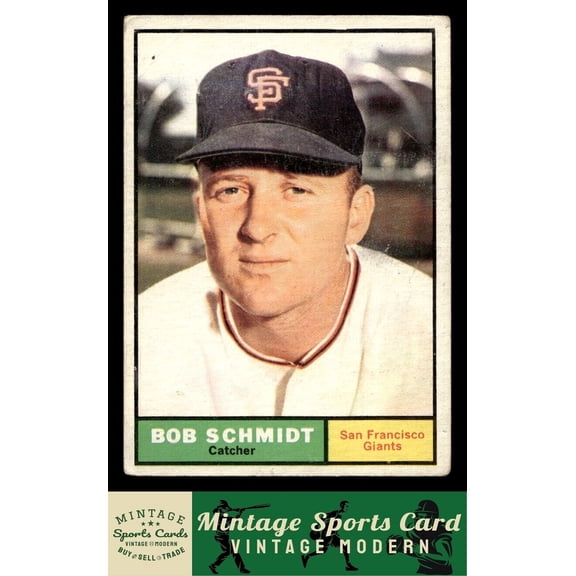 1961 Topps Bob Schmidt #31 San Francisco Giants Baseball Card