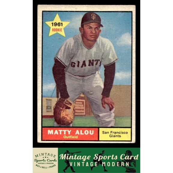 1961 Topps Matty Alou #327 RC