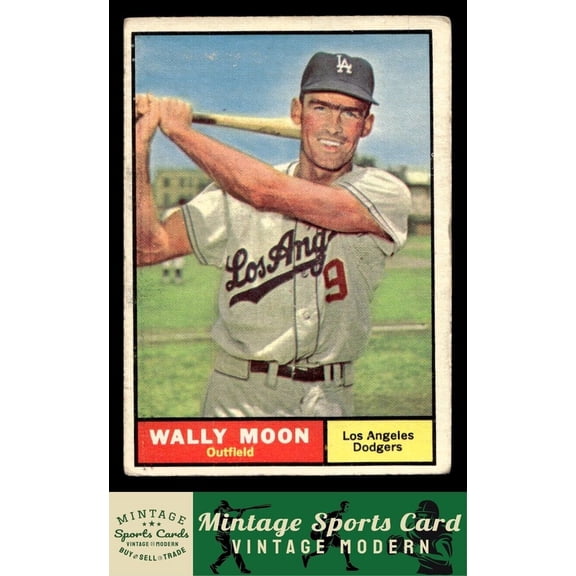 1961 Topps Wally Moon #325 Los Angeles Dodgers Baseball Card