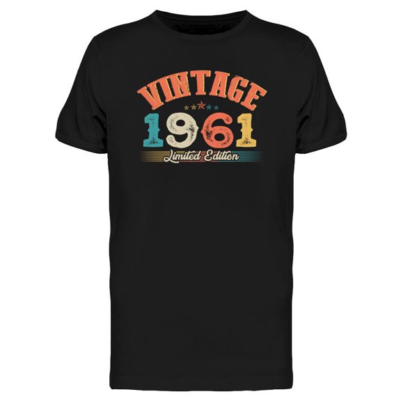 1961 Vintage T-Shirt Men -Image by Shutterstock, Male Small