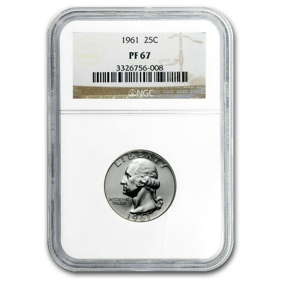1961 Washington Quarter PF-67 NGC