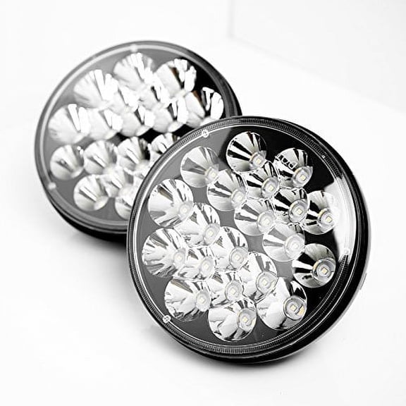 1962-1965 Ford Ranchero 7" 60w Round LED Headlight Bulb Sealed Beam Replace HID Xenon H4651, h4652, h4656, h4666, h6552 Conversions 1 Pair (2 pcs)