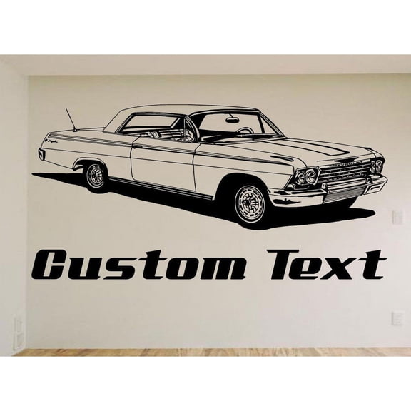 1962 Car Wall Decal - Auto Wall Mural - Vinyl Stickers - Boys Room Decor
