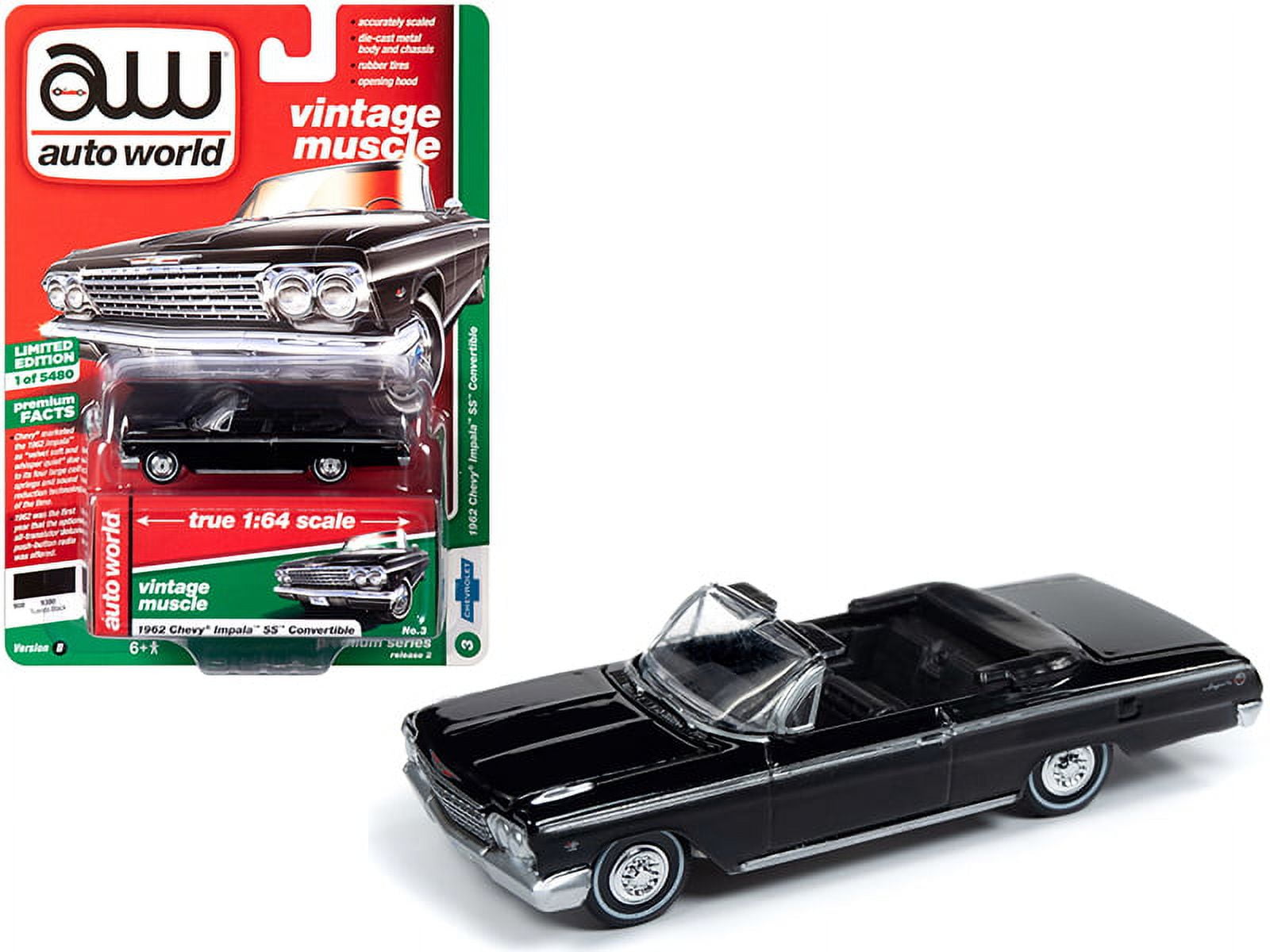 1962 Chevrolet Impala SS Convertible Tuxedo Black Limited Edition