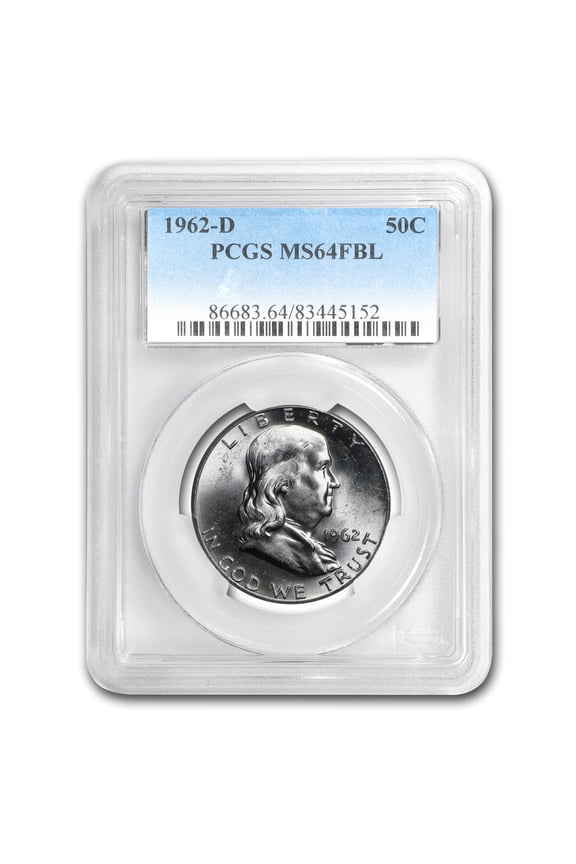 1962-D Franklin Half Dollar MS-64 PCGS (FBL)