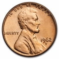 thumbnail image 1 of 1962-D Lincoln Cent BU (Red), 1 of 2