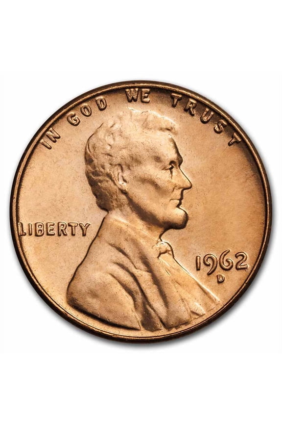 1962-D Lincoln Cent BU (Red)