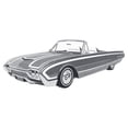 thumbnail image 1 of 1962 Ford Thunderbird Skill 2 Model Kit, 1 of 7