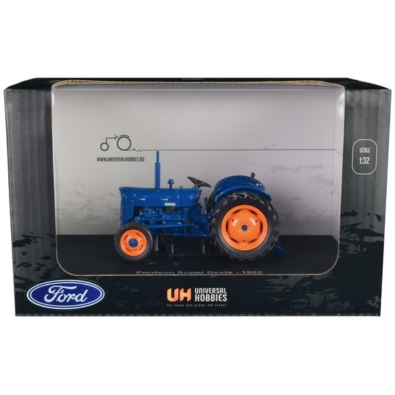 1962 Fordson Super Dexta Tractor Blue 1/32 Diecast Model by Universal Hobbies