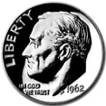 thumbnail image 1 of 1962 Roosevelt Dime Gem Proof, 1 of 2