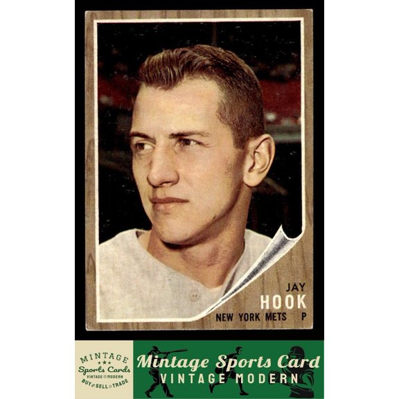 1962 Topps Jay Hook New York Mets #94 Baseball Card