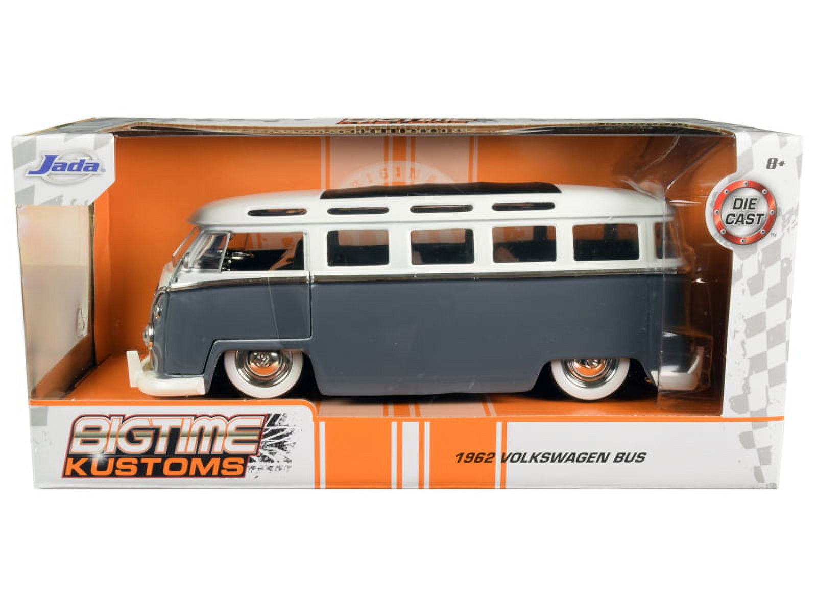 1962 Volkswagen Bus Blue and Cream 