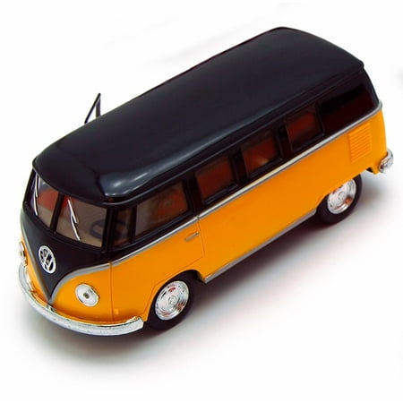 1962 Volkswagen Classical Bus, Yellow - Kinsmart 5376D - 1/32 scale Diecast Model Toy Car (Brand New, but NOT IN BOX)
