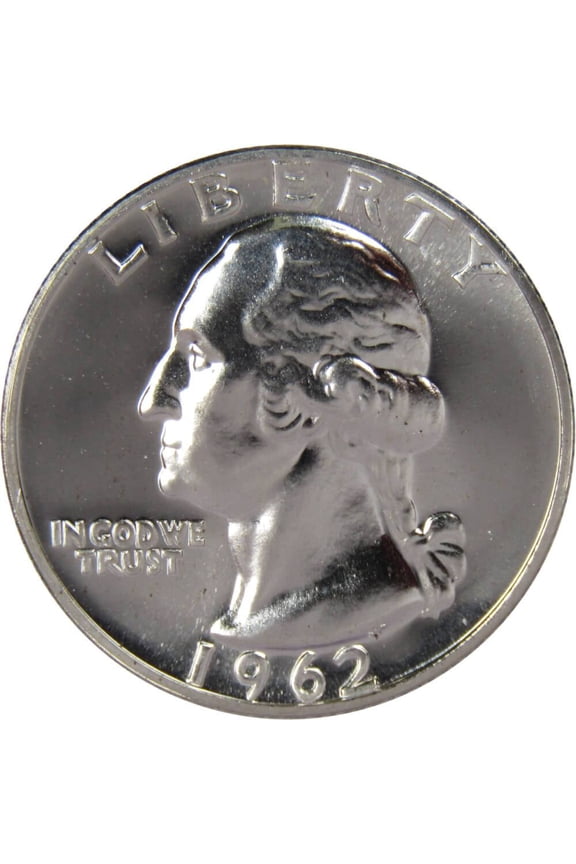 1962 Washington Quarter Choice Proof 90% Silver 25c US Coin Collectible