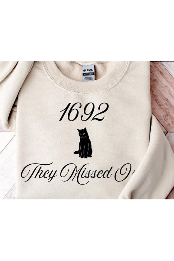 1962 Witch Cat Shirt, They Missed One Sweatshirt, Witch And Cat Sweatshirt, Cat Lover Shirt, Cat Girl Shirt, Sweatshirt Size S-5Xl