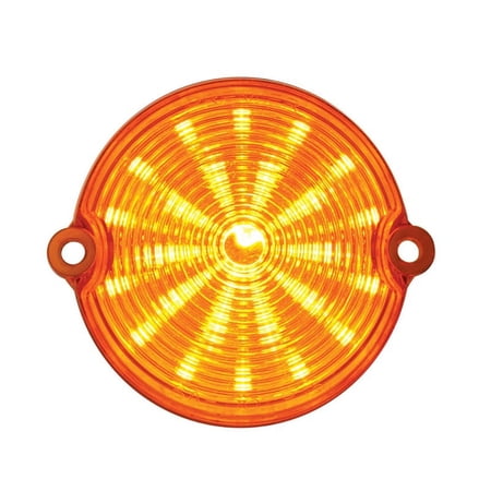 1963-67 Corvette LED Front Parking Light - Amber LED/Amber Lens