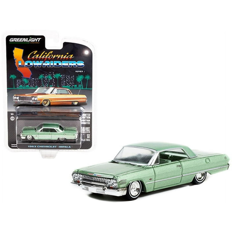 グリーンライト　 1963 Chevrolet Impala チェイス Diecast 164 | Greenlight 63 Impala SS Lowrider - Green