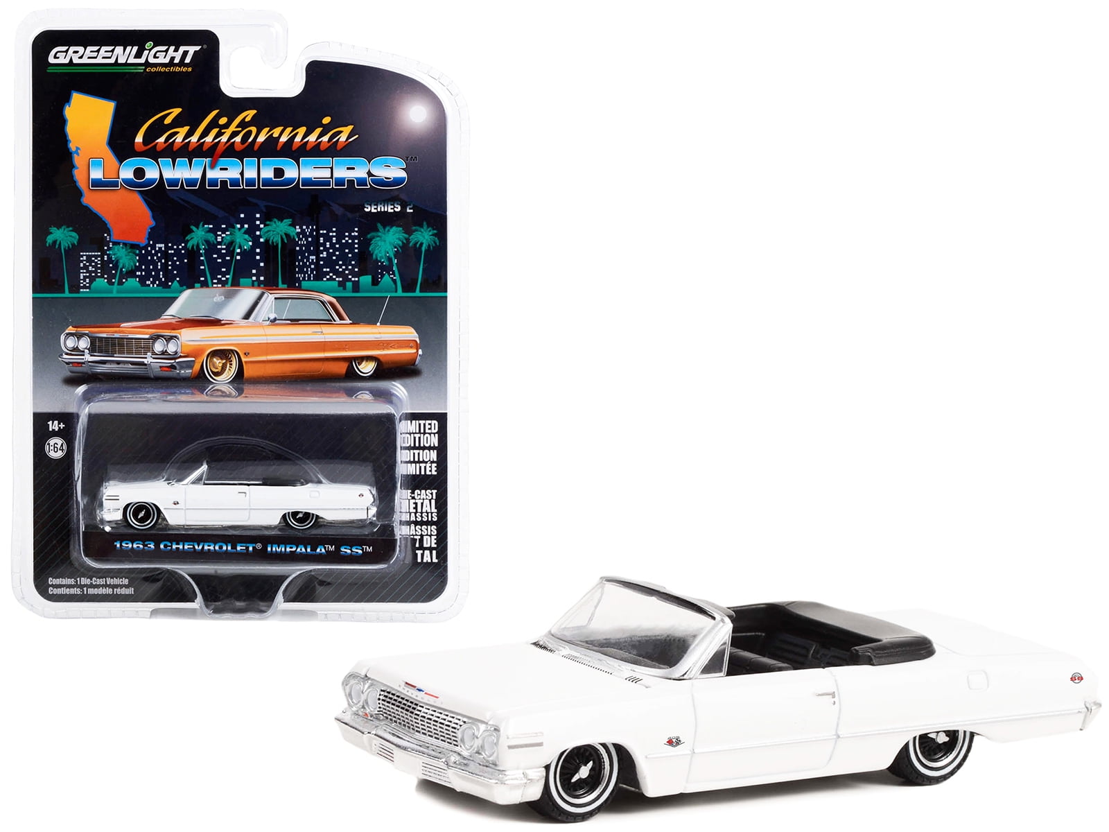 【絶版】 世界限定品 '63 chevy Impala SS Model Amazon.com: 1963 Chevy Impala SS 409 Convertible Azure Aqua