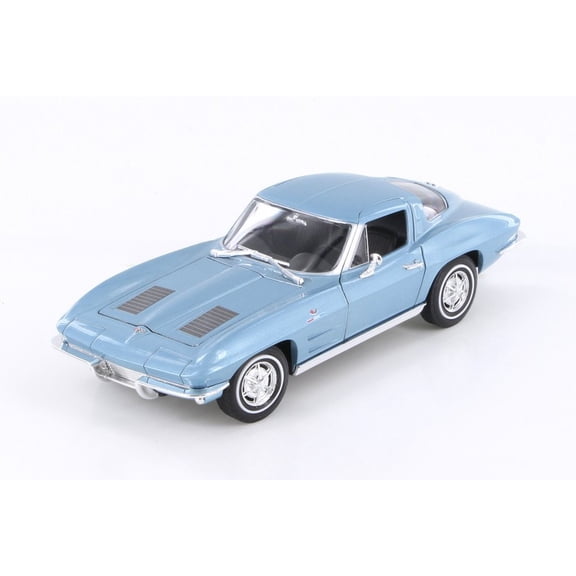 1963 Chevy Corvette Hard Top, Blue - Welly 24073/4D - 1/24 scale Diecast Model Toy Car (Brand New but NO BOX)