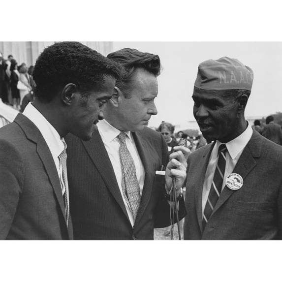 1963 Civil Rights March On Washington. Sammy Davis History (24 x 18)