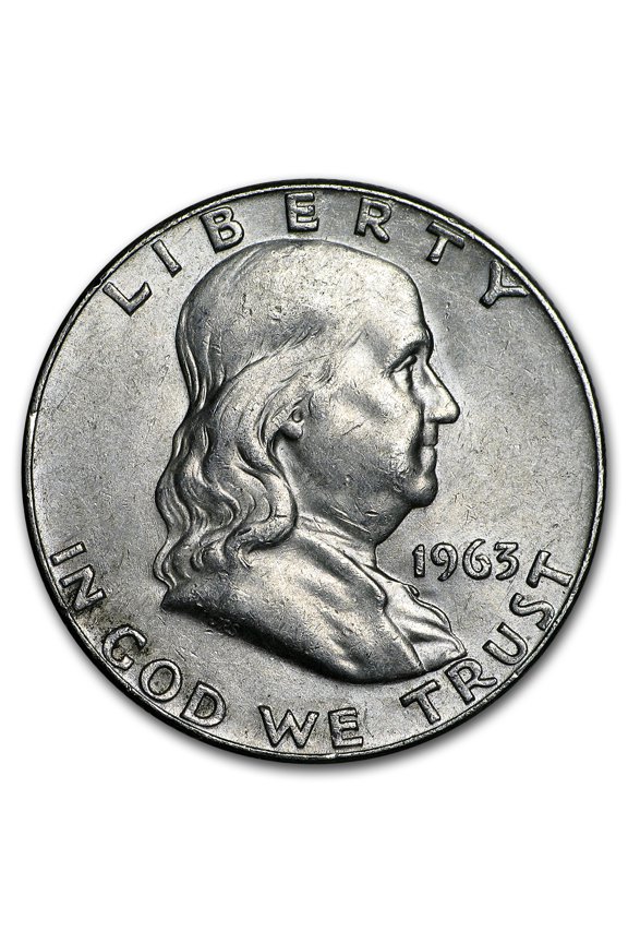 1963-D Franklin Half Dollar Fine/AU