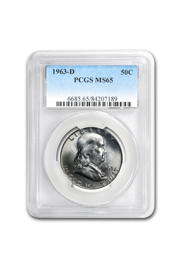 1963-D Franklin Half Dollar MS-65 PCGS